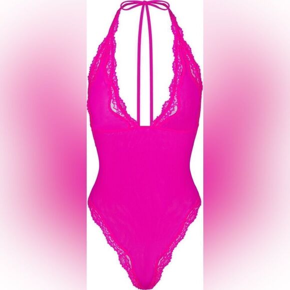 SKIMS SUMMER MESH LACE BODYSUIT - Picture 4 of 8